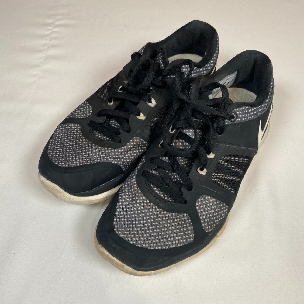 Nike Flex Run 644477 5 Black Athletic Shoes